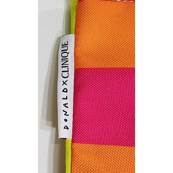 NEW Clinique DonaldX Collaboration Neon Color Handled Reusable Tote Shopping Bag - Picture 2 of 10